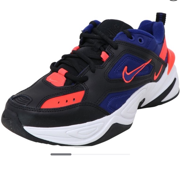 Nike Men's M2K Tekno Black / Deep Royal Blue Ankle-High Leather Cross-Country